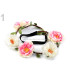 BANDEAU ÉLASTIQUE AVEC ROSES EN TISSU