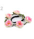 BANDEAU ÉLASTIQUE AVEC ROSES EN TISSU