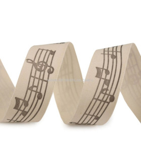 RUBAN EN COTON IMPRIMÉ 20 MM.