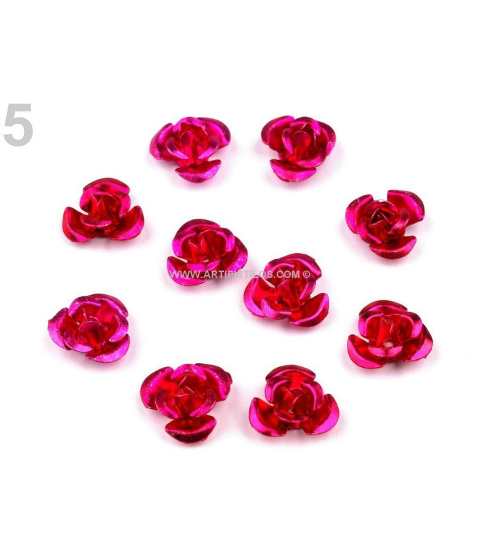 ROSE MÉTALLIQUE Ø10mm