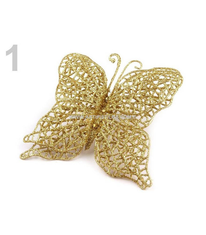 PAPILLON DÉCORATIF AVEC GLITTER