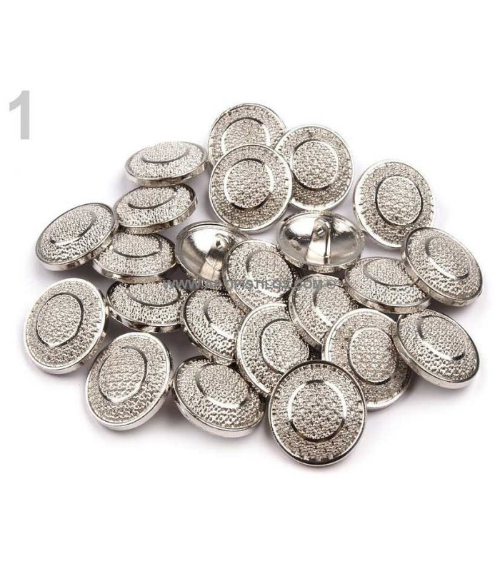 Bouton métallique