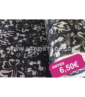 SINAMAY IMPRIMÉ FEUILLES