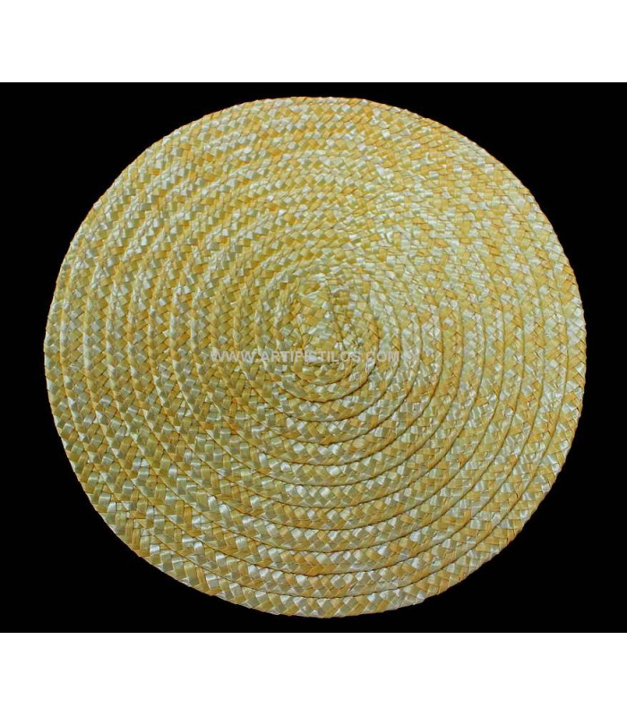 BASE DE PAILLE NATURELLE  22 X 21 CMS.