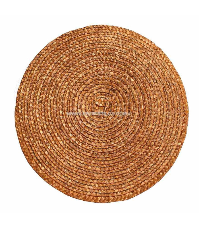 BASE DE PAILLE NATURELLE  22 X 21 CMS.