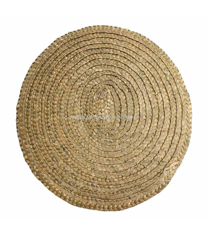 BASE DE PAILLE NATURELLE  22 X 21 CMS.