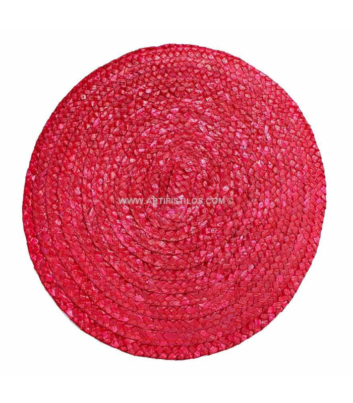 BASE DE PAILLE NATURELLE  22 X 21 CMS.