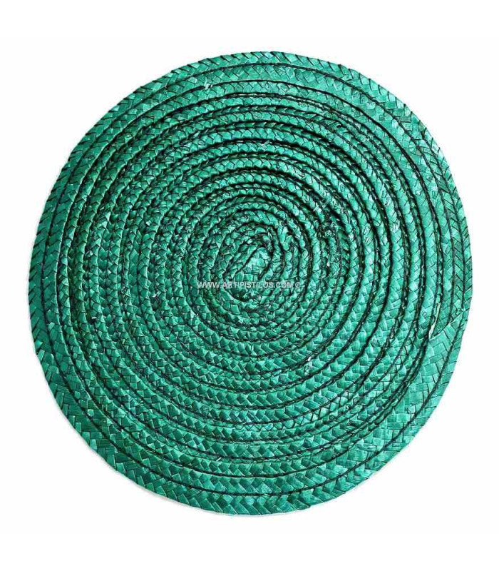 BASE DE PAILLE NATURELLE  22 X 21 CMS.