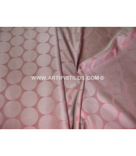 TISSU SATIN À POIS PONGO