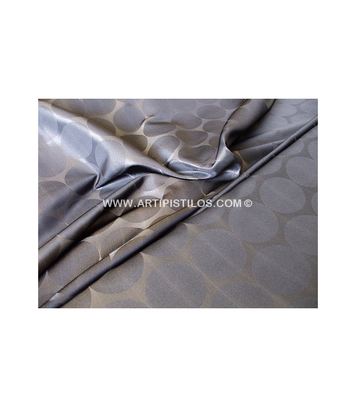 TISSU SATIN À POIS PONGO