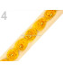 RUBAN ROSES DE TULLE AVEC PERLES