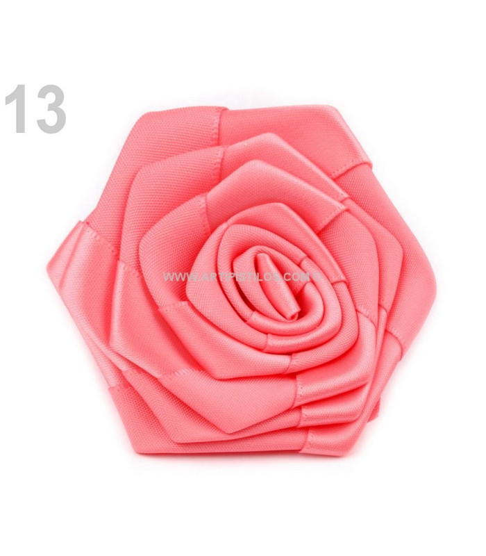 ROSE EN SATIN 7 CMS. DIAMÉTRE