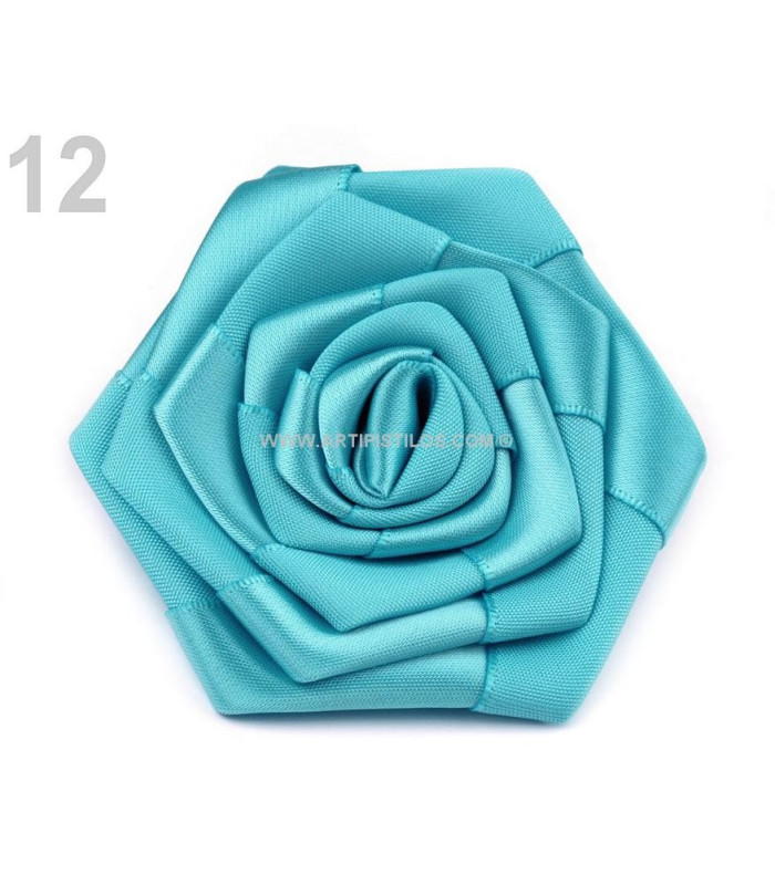 ROSE EN SATIN 7 CMS. DIAMÉTRE