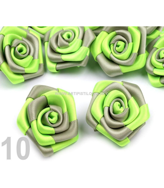 ROSE EN SATIN 30 MM.