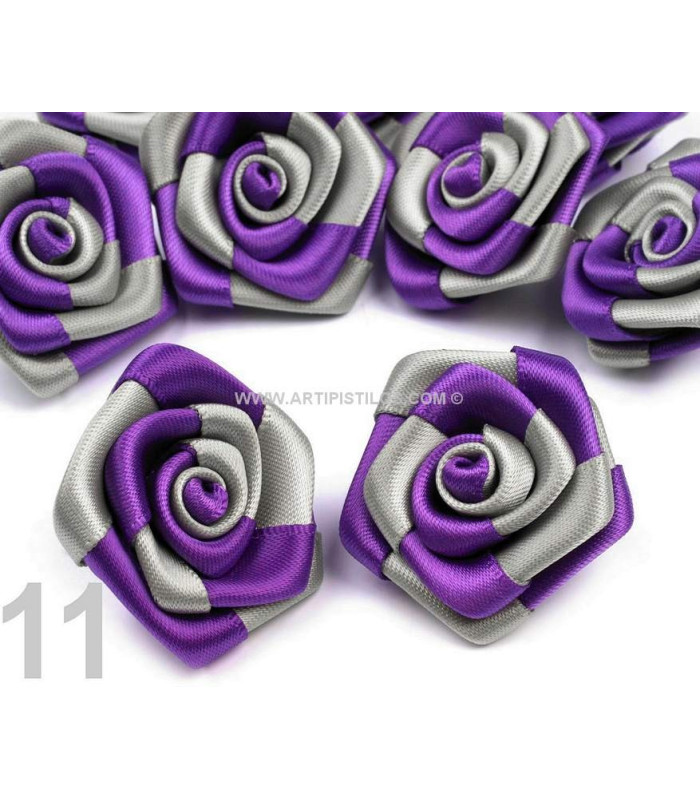 ROSE EN SATIN 30 MM.