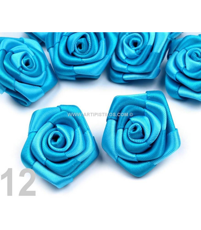 ROSE EN SATIN 30 MM.