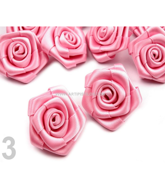 ROSE EN SATIN 30 MM.