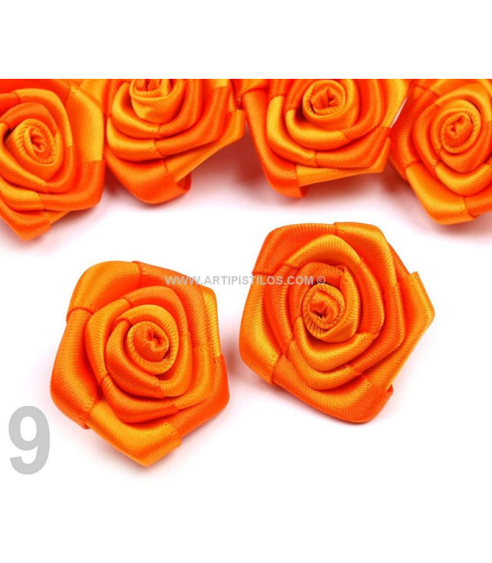 ROSE EN SATIN 30 MM.