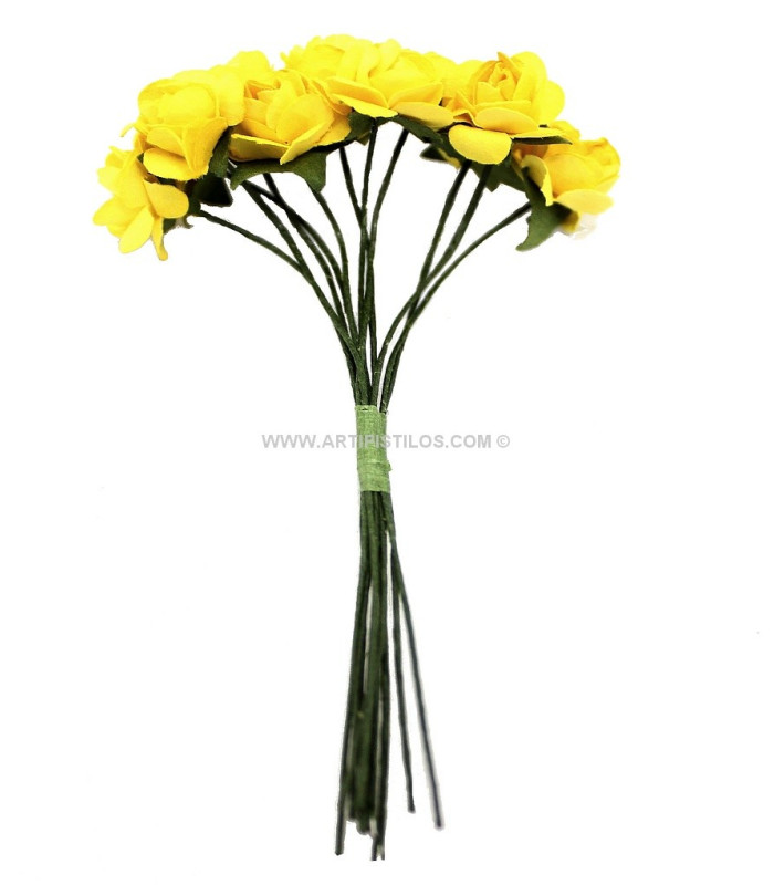 BOUQUET 12 FLEURS EN PAPIER
