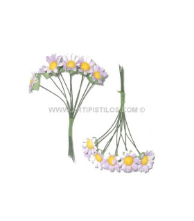 BOUQUET 10 MARGUERITES EN TISSU