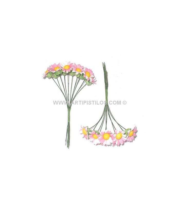 BOUQUET 10 MARGUERITES EN TISSU