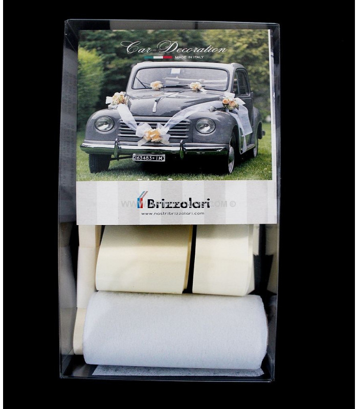 KIT DÉCORATIF POUR VOITURE NUPTIALE