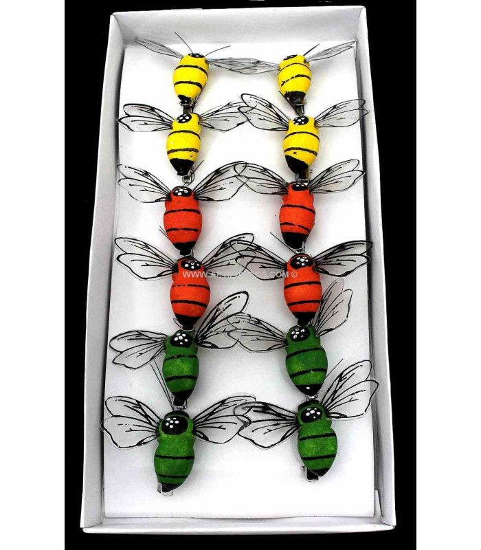 BOÎTE DE 12 ABEILLES AVEC PINCE