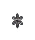 BROCHE FLEUR 6 POINTES STRASS