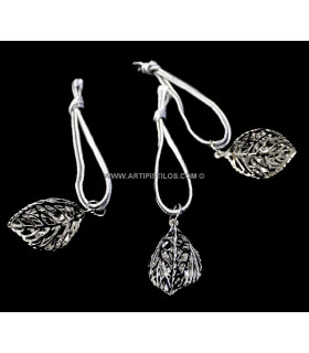 Application décorative en métal "FEUILLE 3D"