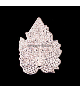 FEUILLE EN MÉTAL 6,5 X 4,5 CMS.