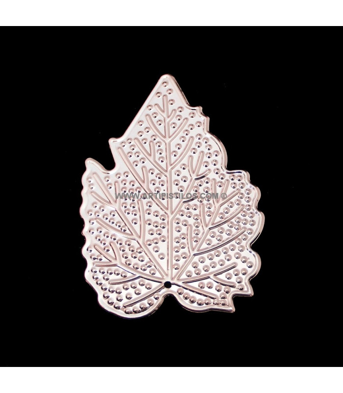 FEUILLE EN MÉTAL 6,5 X 4,5 CMS.