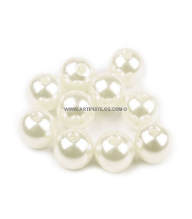 SAC DE PERLES EN PLASTIQUE 10 MM.