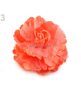 ROSE EN TISSU 8 CMS. AVEC BROCHE