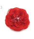 ROSE EN TISSU 11 CMS. AVEC BROCHE