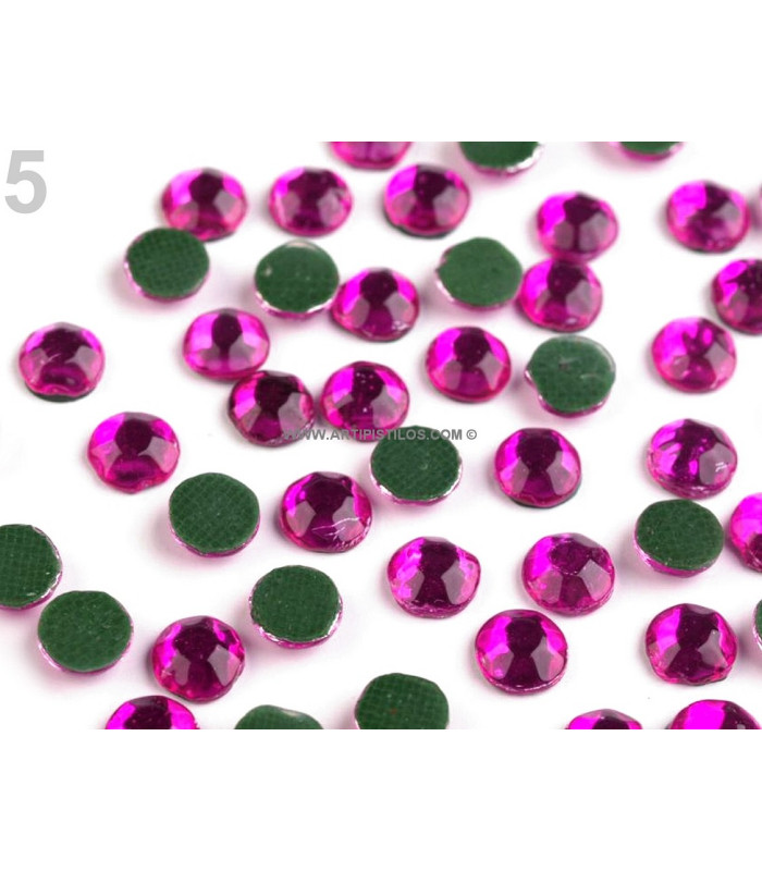CHATON ROSES 5,2 M. HOT FIX