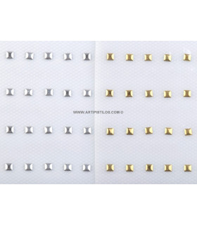 HOT FIX METALIQUE 3 X 3 MM.