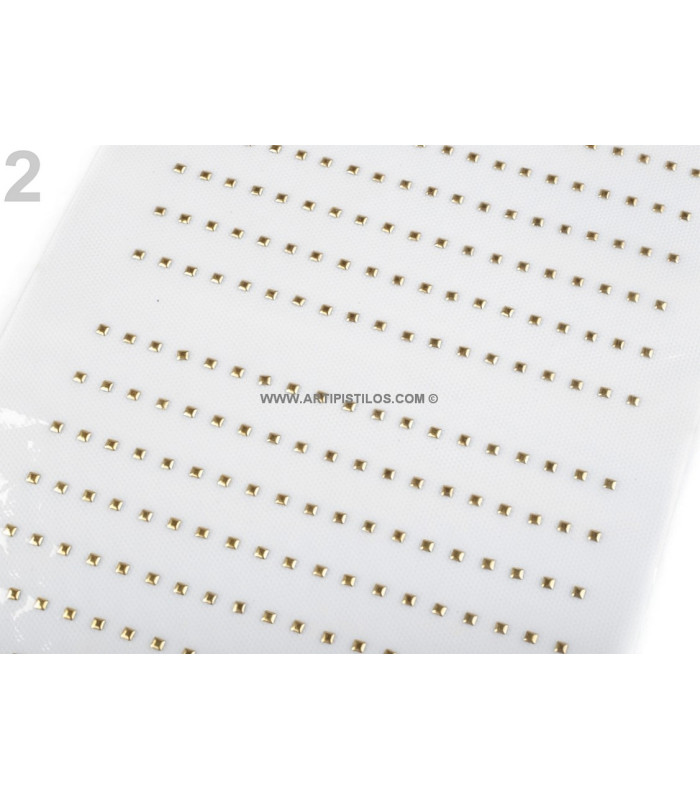 HOT FIX METALIQUE 3 X 3 MM.