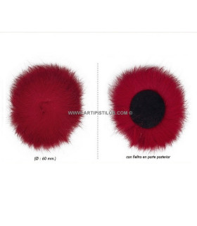 POM POM CHEVEUX LAPIN 6 CMS. DIAMETRO
