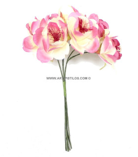 BOUQUET FLEUR PAPIER 6 UNID.