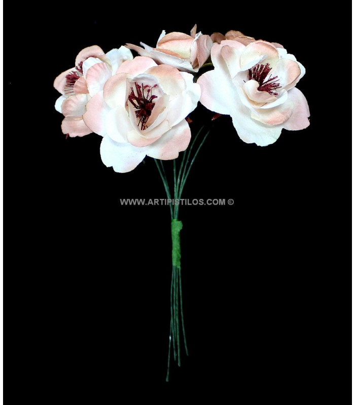 BOUQUET FLEUR PAPIER 6 UNID.