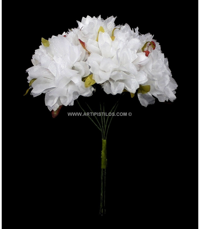 MINIFLEUR EN TISSU "ZINNIA" 6 UNITÉS