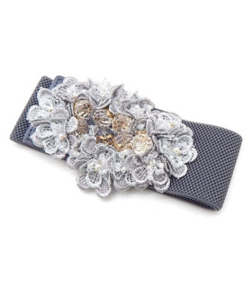 Ceinture élastique avec fleur
