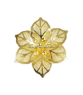 Application fleur en métal "LARUM"