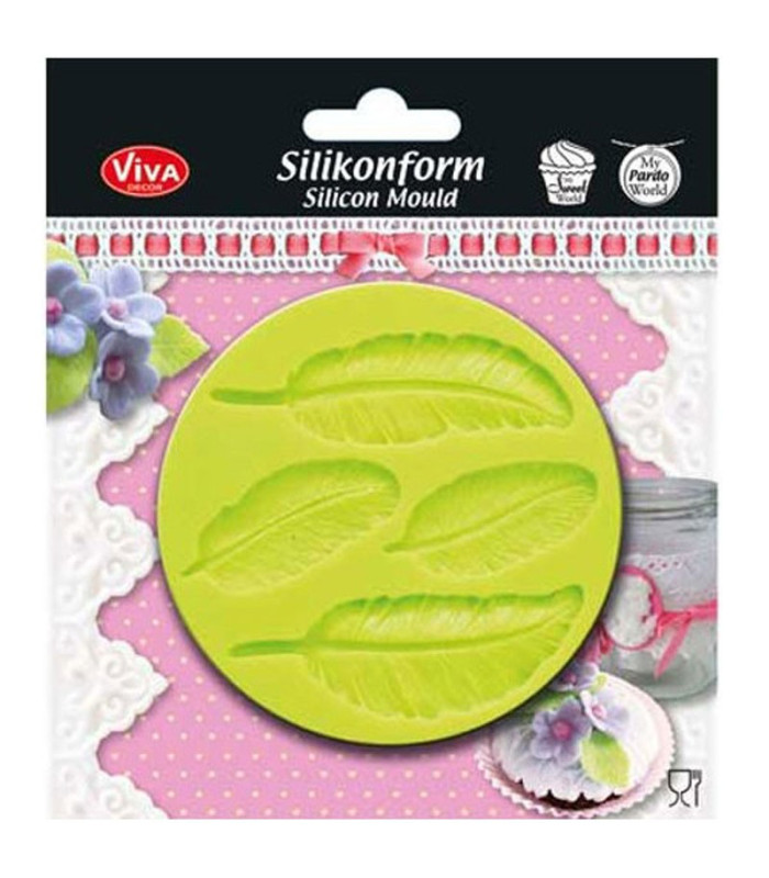 MOULE EN SILICONE POUR PÂTE "PLUMES"