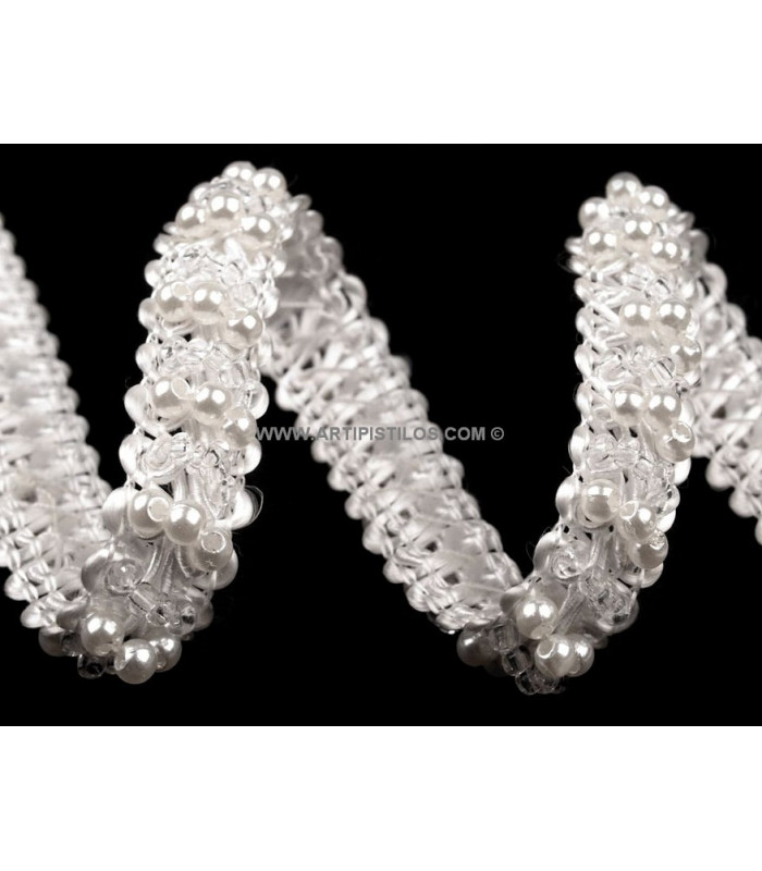 RUBAN DE PERLES 10 MM.