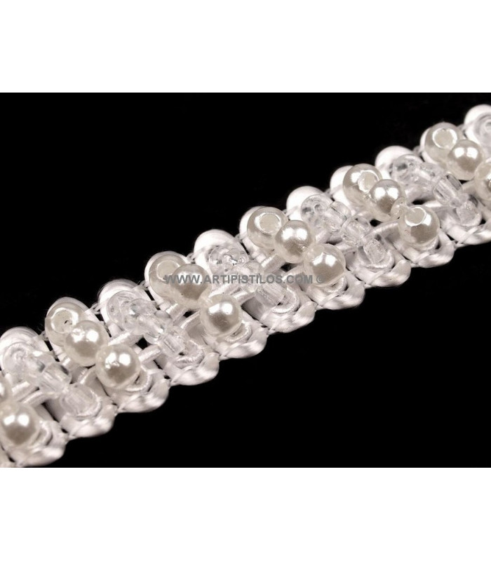 RUBAN DE PERLES 10 MM.