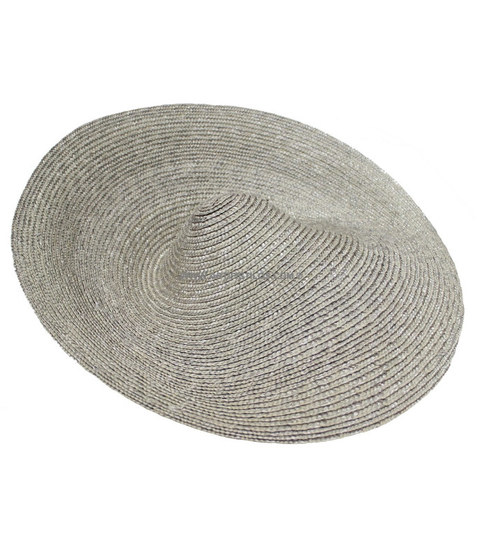 CHAPEAU DE PAILLE NATUREL "SAUCER" 45 cms.