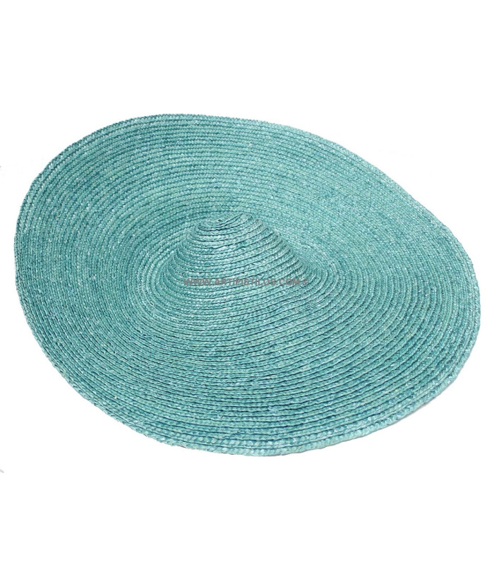 CHAPEAU DE PAILLE NATUREL "SAUCER" 45 cms.