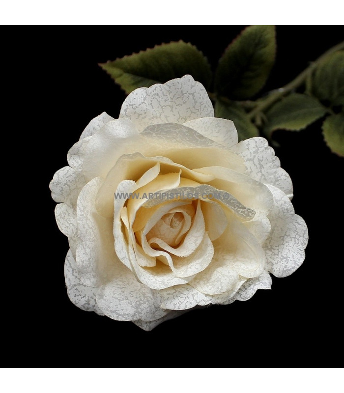 ROSE EN TISSU 7 X 10 cm
