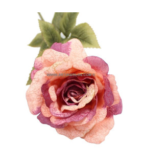 ROSE EN TISSU 7 X 10 cm